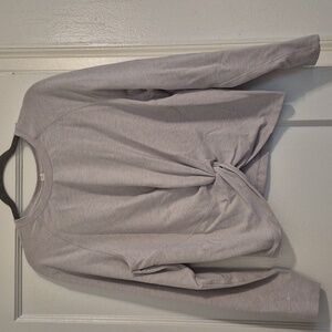 Lululemon Tuck And Gather Pullover In Heathered Mod Stargaze